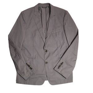 Hugo Boss Blazer Men 42R Gray Stretch Slim Fit Performance Travel Unstructured